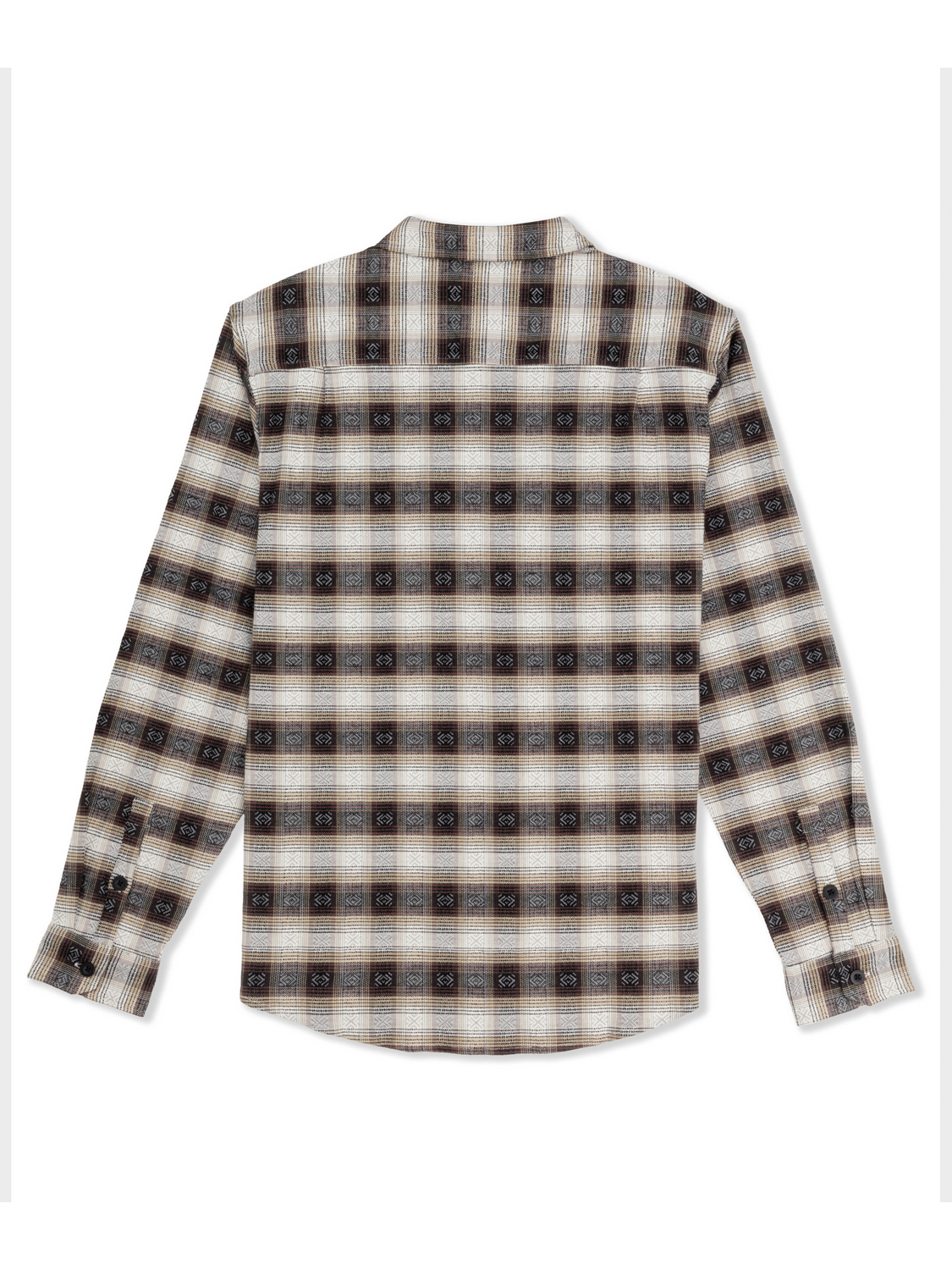 Portland Stretch Flannel Long Sleeve in Black
