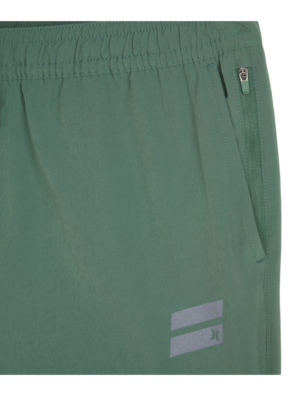 Exist Slash Logo Light Weight Sport Short in Duck Green