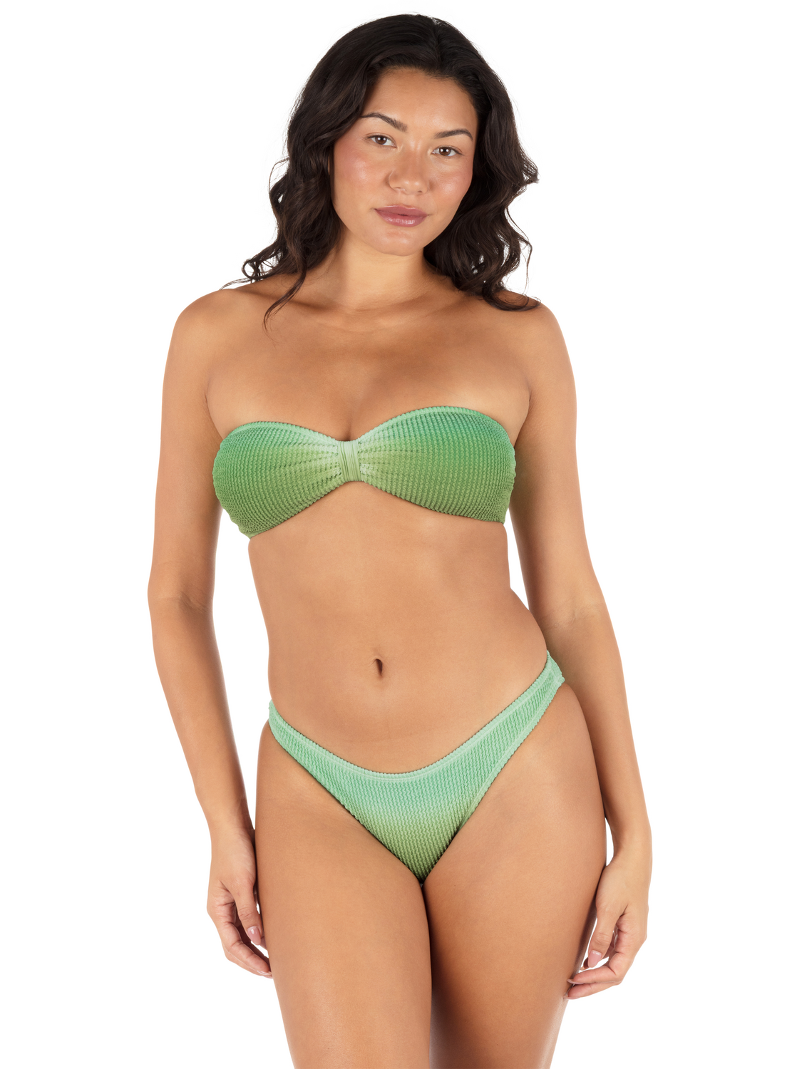Ombre Scrunch Moderate Bottom in Kelp Ombre