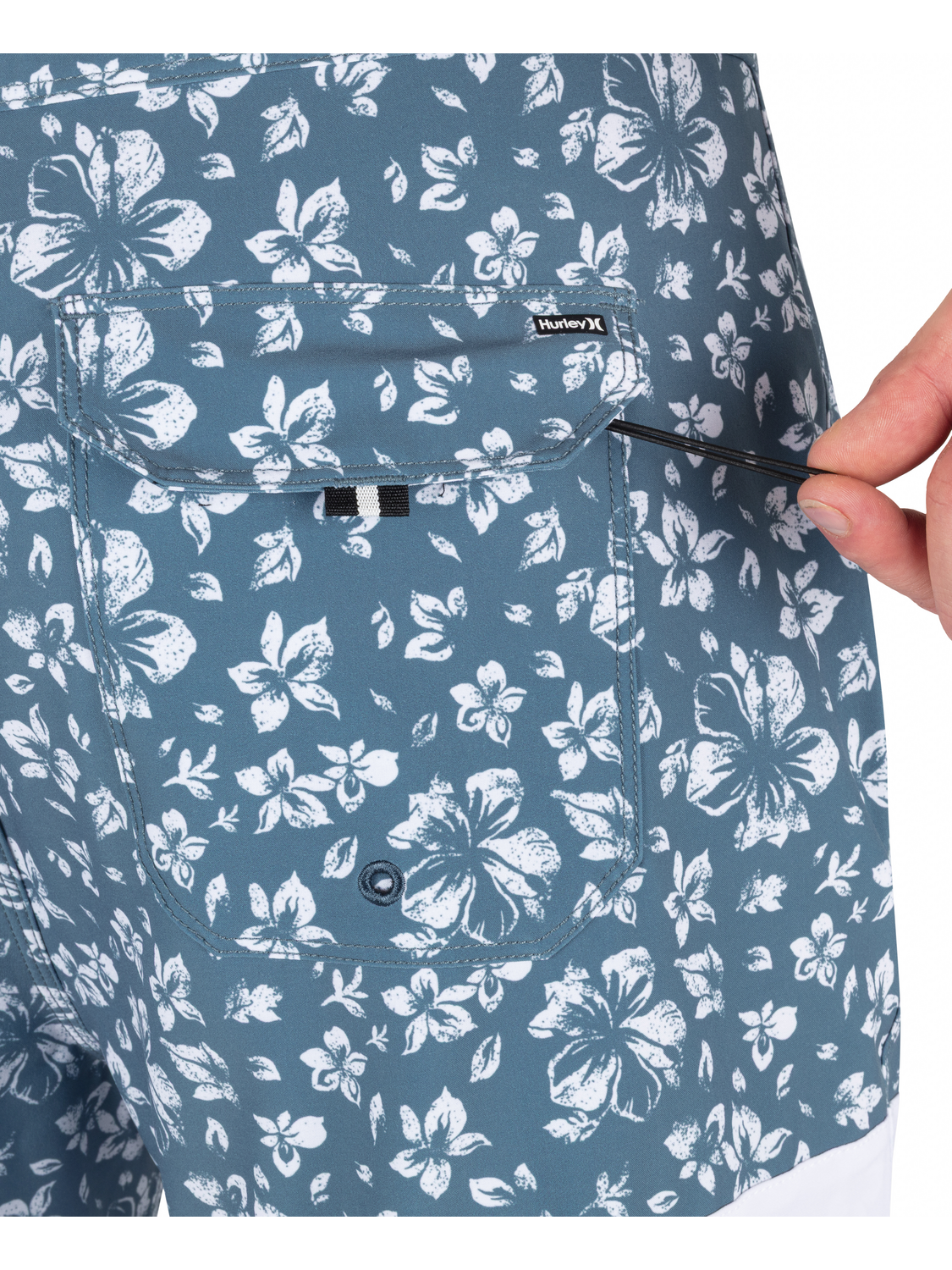 Phantom Eco Block Party 18" Boardshort in Grey Teal