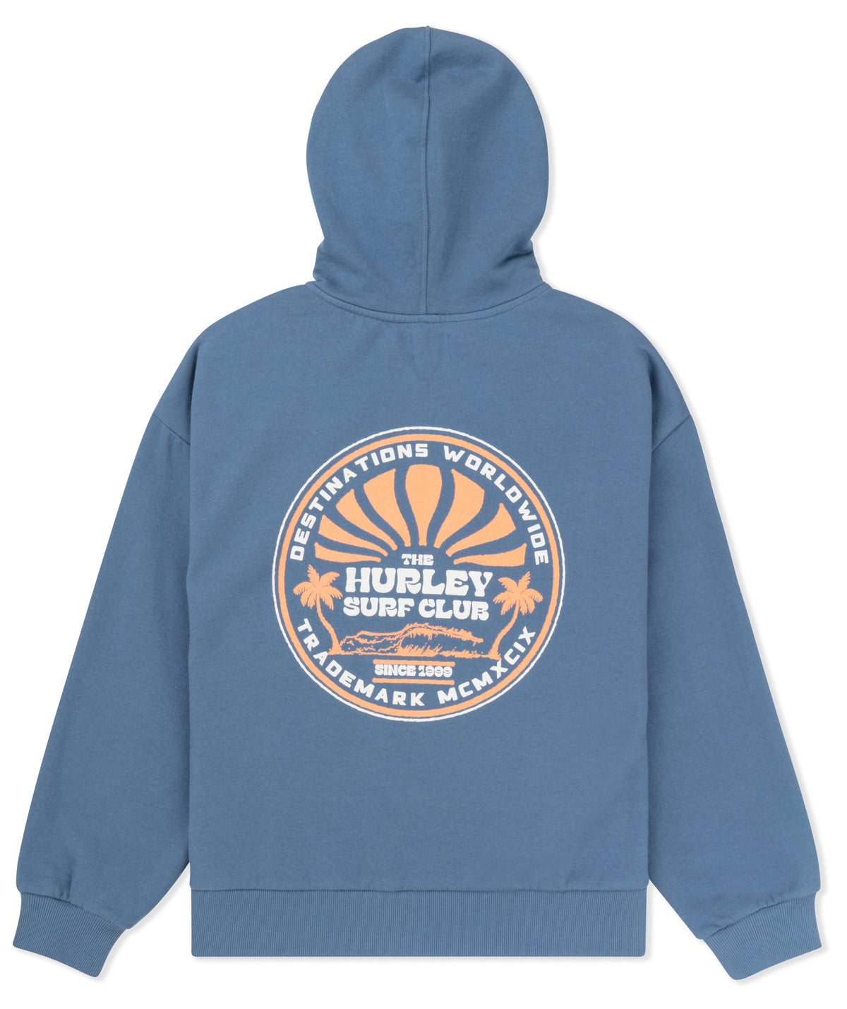 Worldwide Zip Hoodie in Oceanview