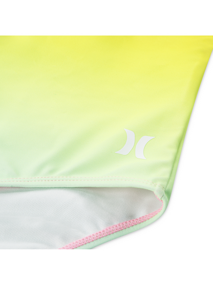 Girls' One Piece With Twist Back in Pink Flamingo