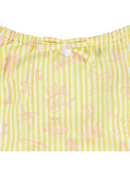 Girls' One Piece Swimsuit in Lemon Sorbet