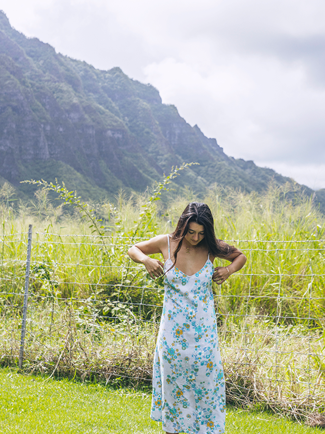 Beverly Slip Dress in Iceland