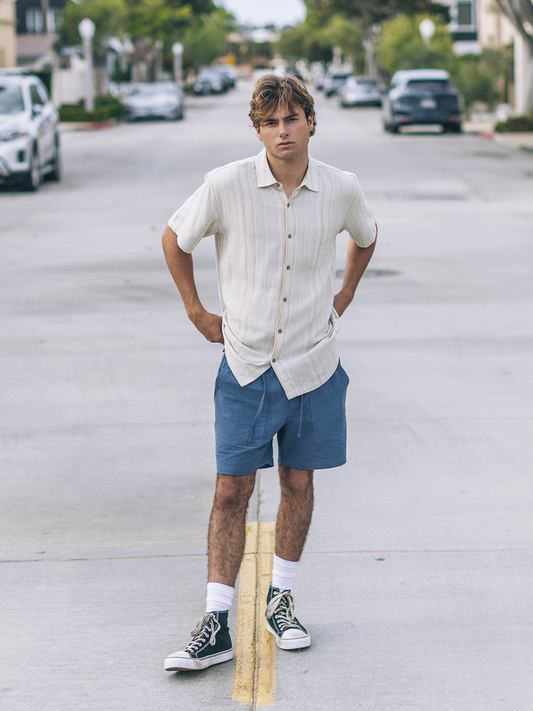 Oceanside Short Sleeve in Bone