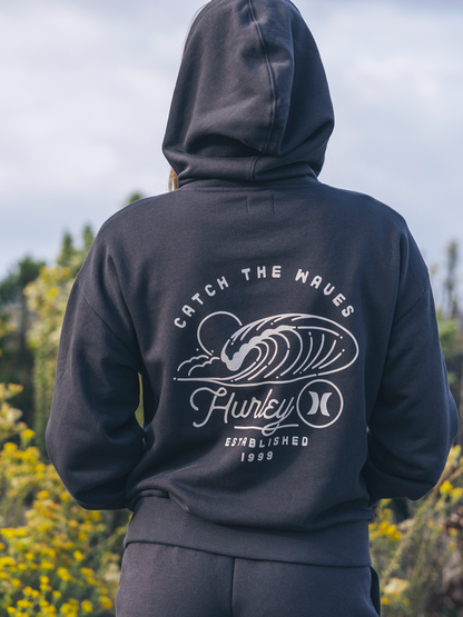 Surfbound Hoodie in Off Black