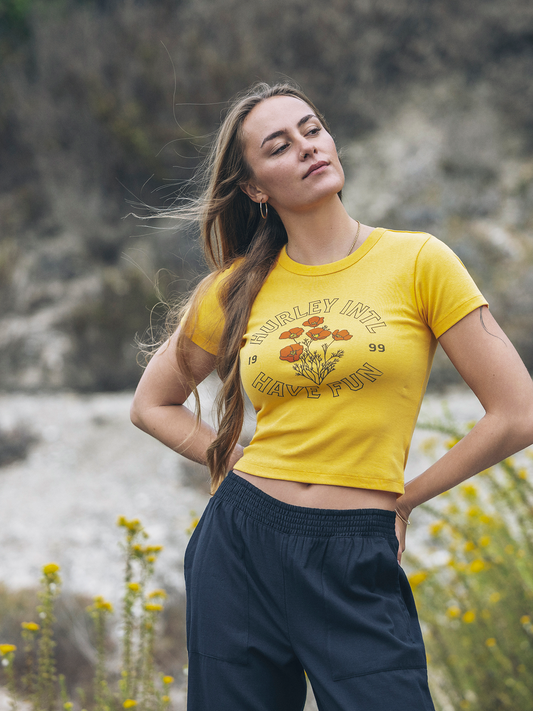 Poppy Baby Tee in Marigold