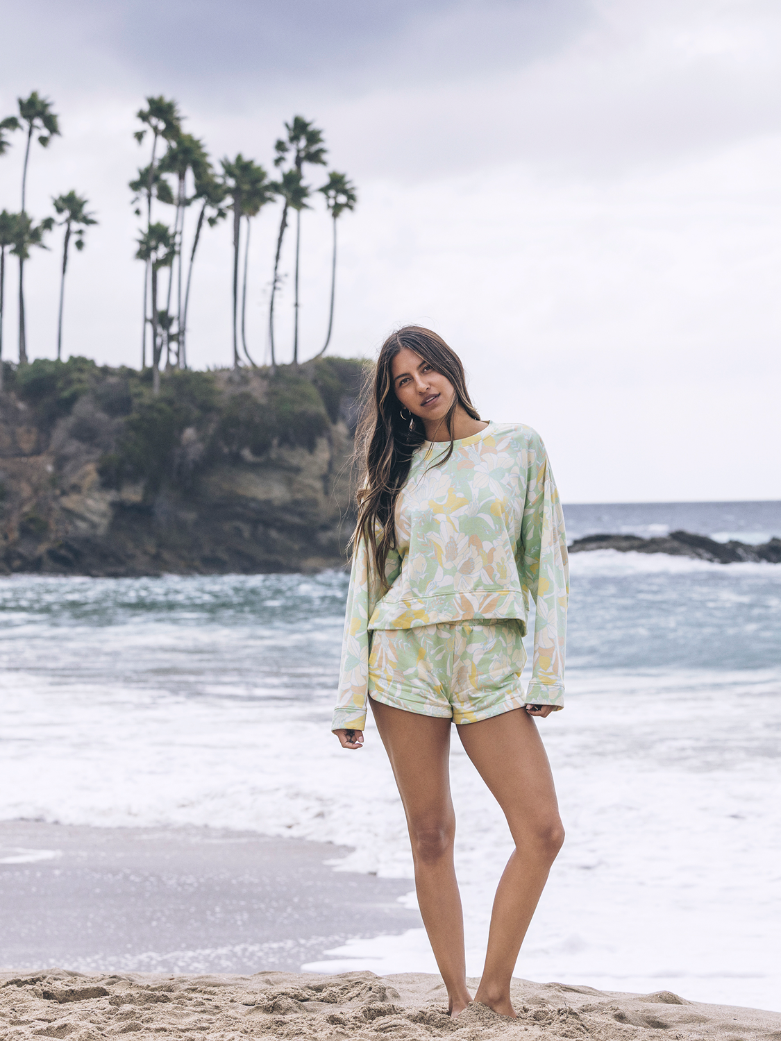 Safari Floral Short in Spray
