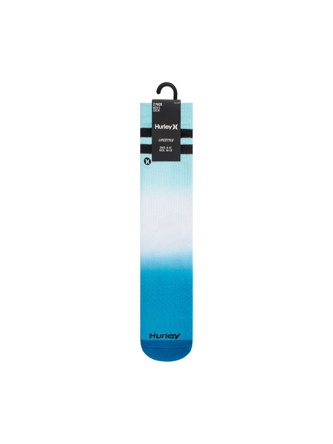Extended Terry Crew Socks (2 Pack) in Blue