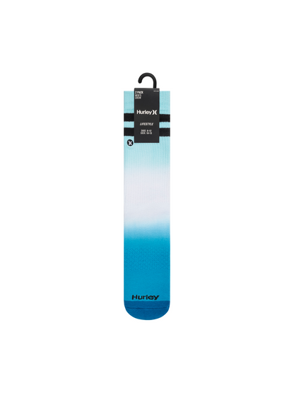 Extended Terry Crew Socks (2 Pack) in Blue