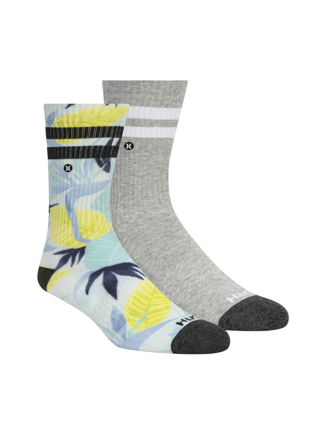 Extended Terry Crew Socks (2 Pack) in Light Blue/Pastel