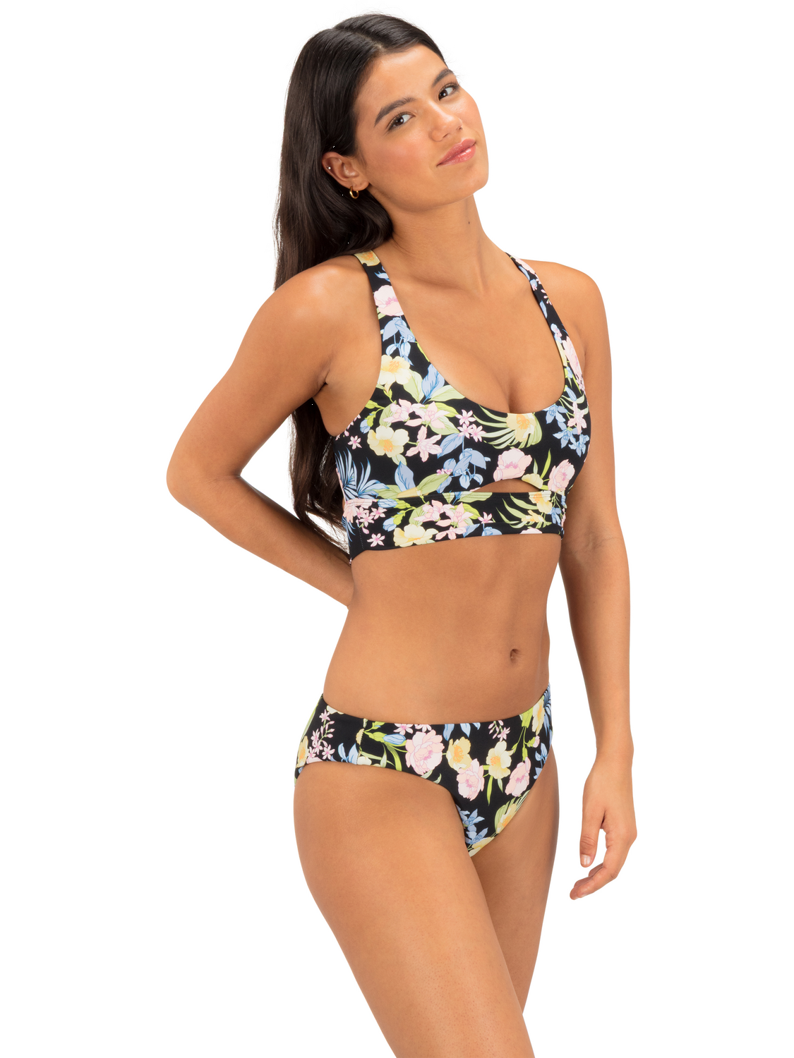 Paradiso Max Mid Rise Cheeky Bottom in Paradiso Floral