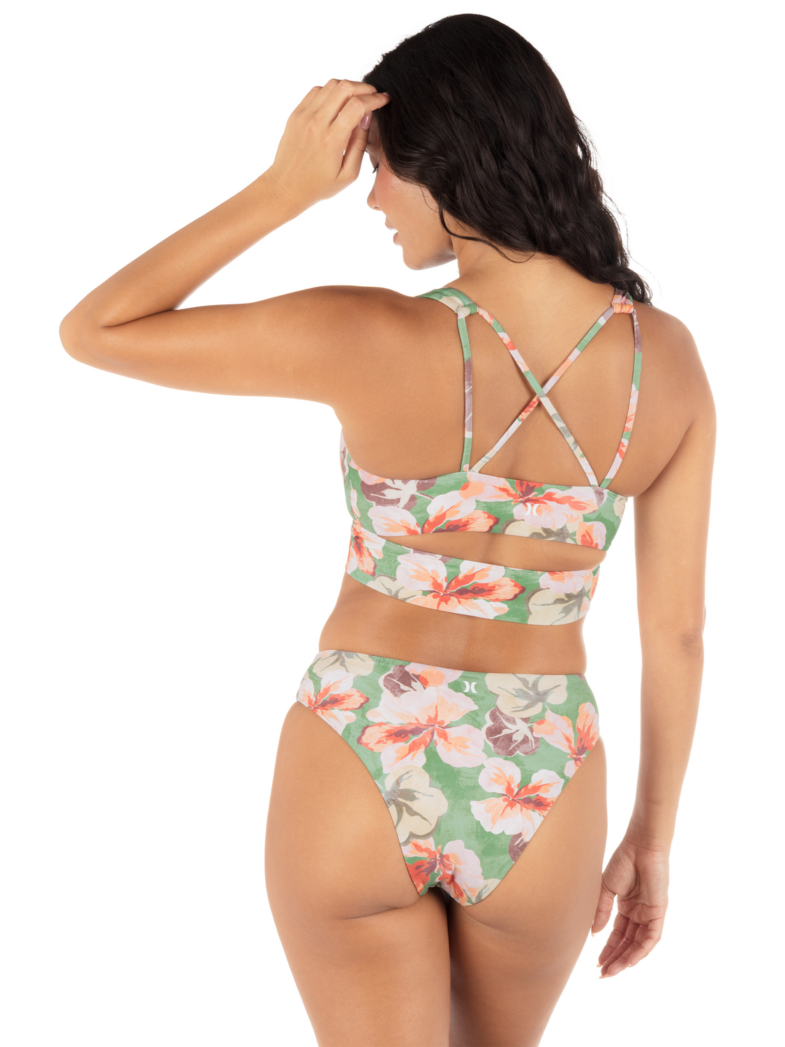 Gingko Cloud Max Mid Rise Cheeky Bottom in Gingko Cloud / Terracotta
