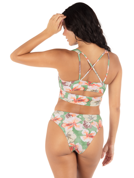 Gingko Cloud Max Mid Rise Cheeky Bottom in Gingko Cloud / Terracotta