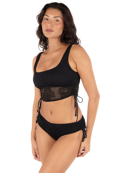 Daisy Mesh Max Solid Full Hipster in Daisy Mesh / Black