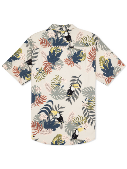 Lido Stretch Short Sleeve in Bone