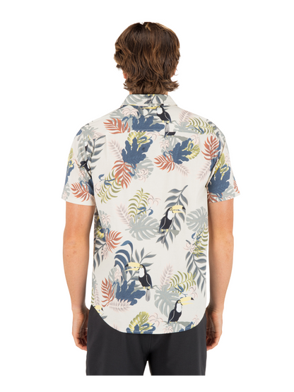 Lido Stretch Short Sleeve in Bone
