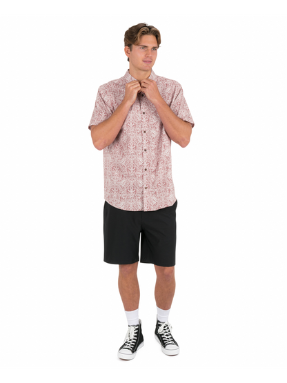 Lido Stretch Short Sleeve in Phantom Rose