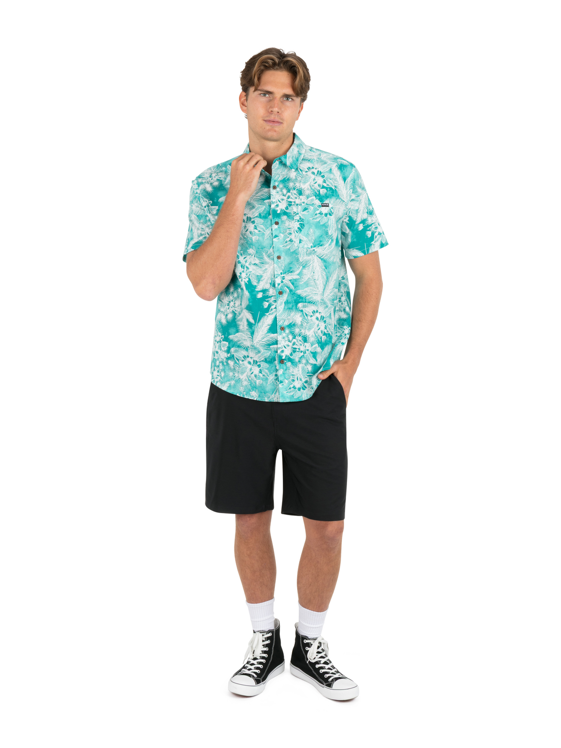 Lido Stretch Short Sleeve in Real Teal