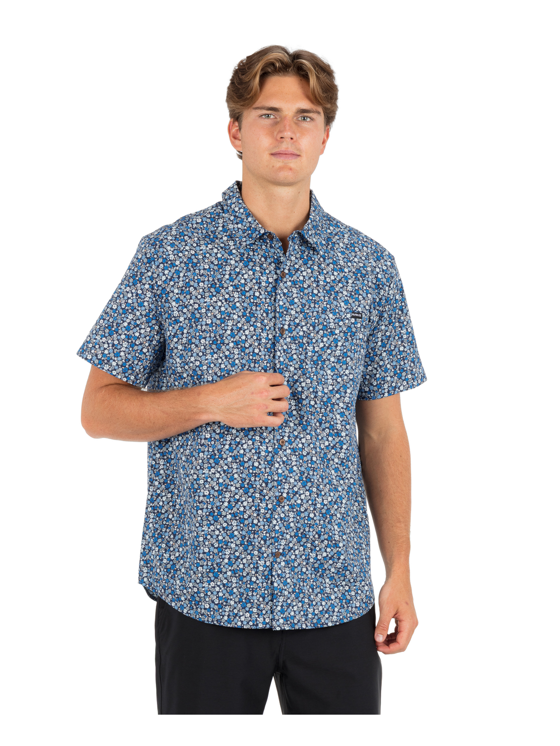 Lido Stretch Short Sleeve in Abyss