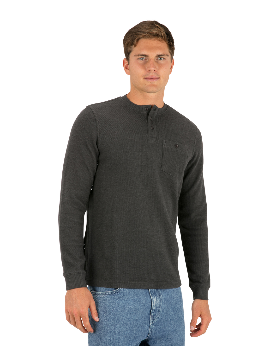 Coastal Thermal Long Sleeve in Dark Stone Grey