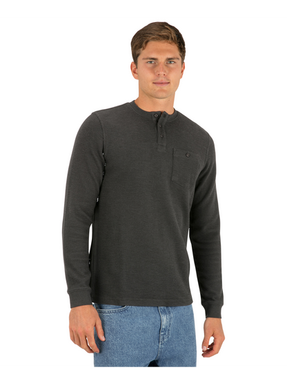 Coastal Thermal Long Sleeve in Dark Stone Grey