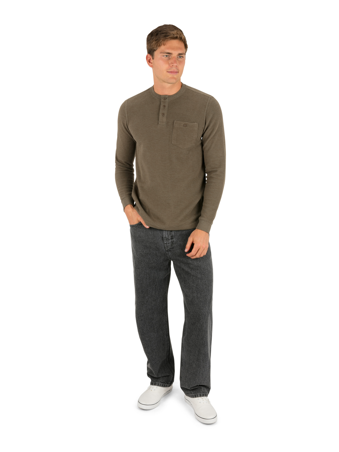 Coastal Thermal Long Sleeve in Olive