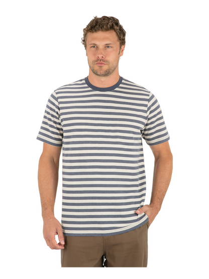 Hurley x Mikey DeTemple Heritage Stripe Short Sleeve in Monsoon
