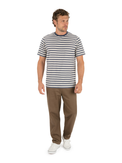 Hurley x Mikey DeTemple Heritage Stripe Short Sleeve in Monsoon