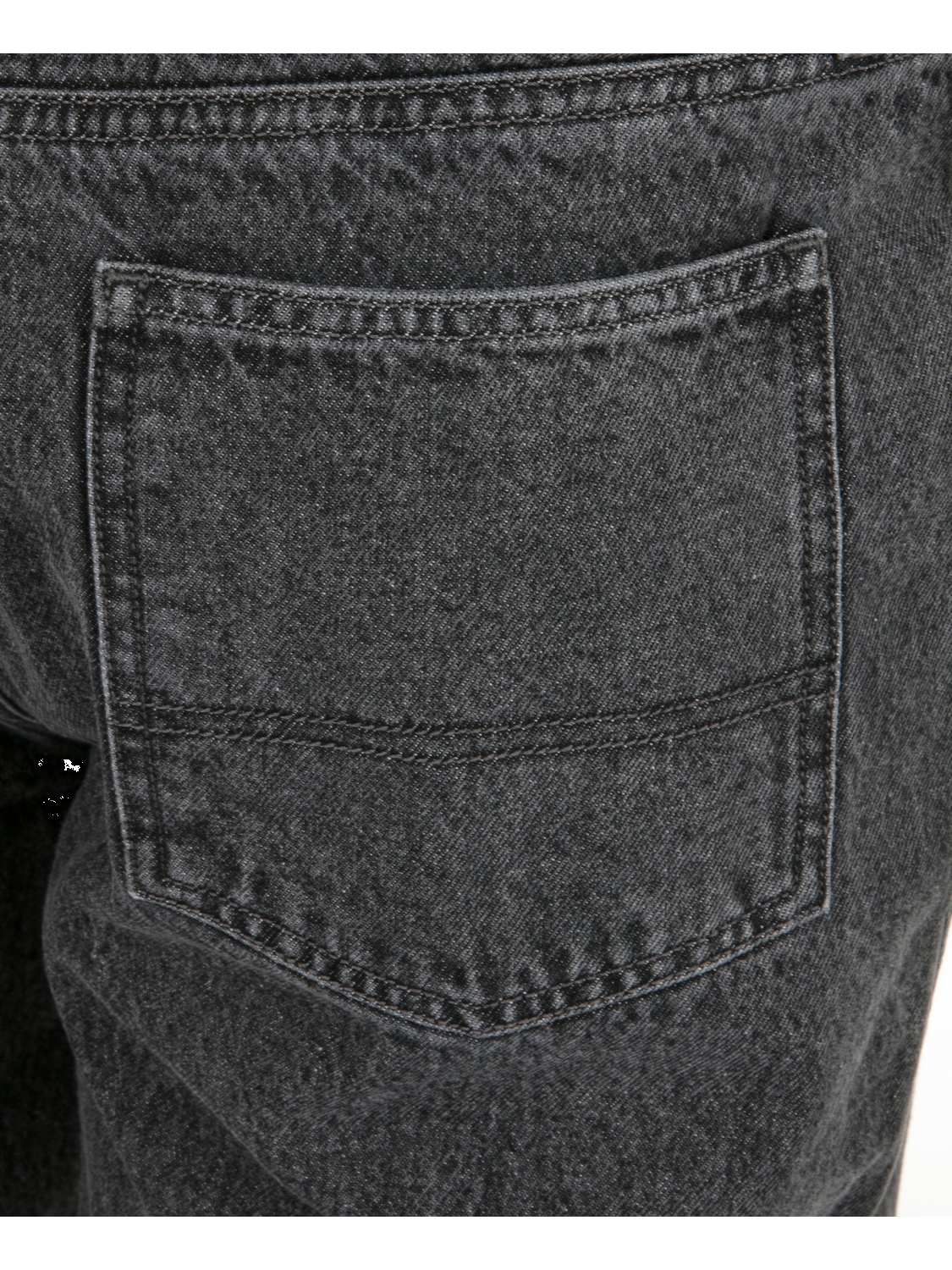 Washington Relaxed Denim Pant in Black Acid Wash