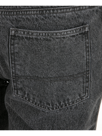 Washington Relaxed Denim Pant in Black Acid Wash