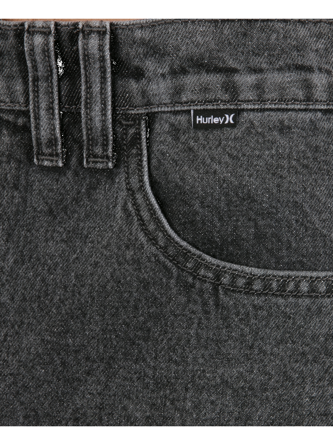 Washington Relaxed Denim Pant in Black Acid Wash