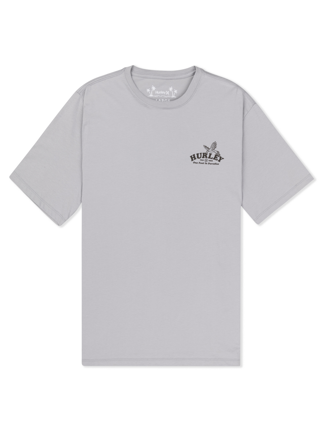 One Foot In Paradise Short Sleeve in Light Stone Grey