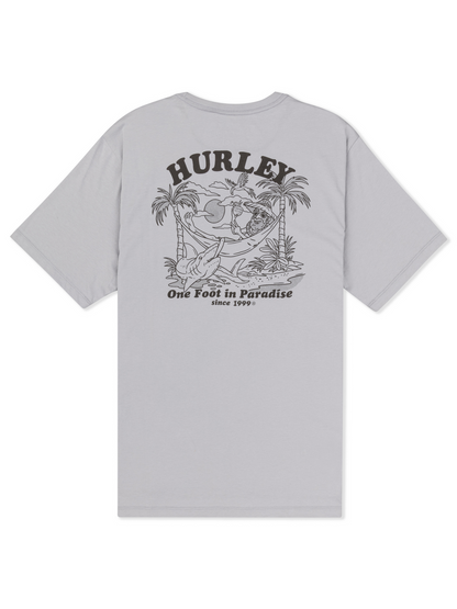One Foot In Paradise Short Sleeve in Light Stone Grey
