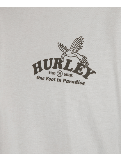 One Foot In Paradise Short Sleeve in Light Stone Grey