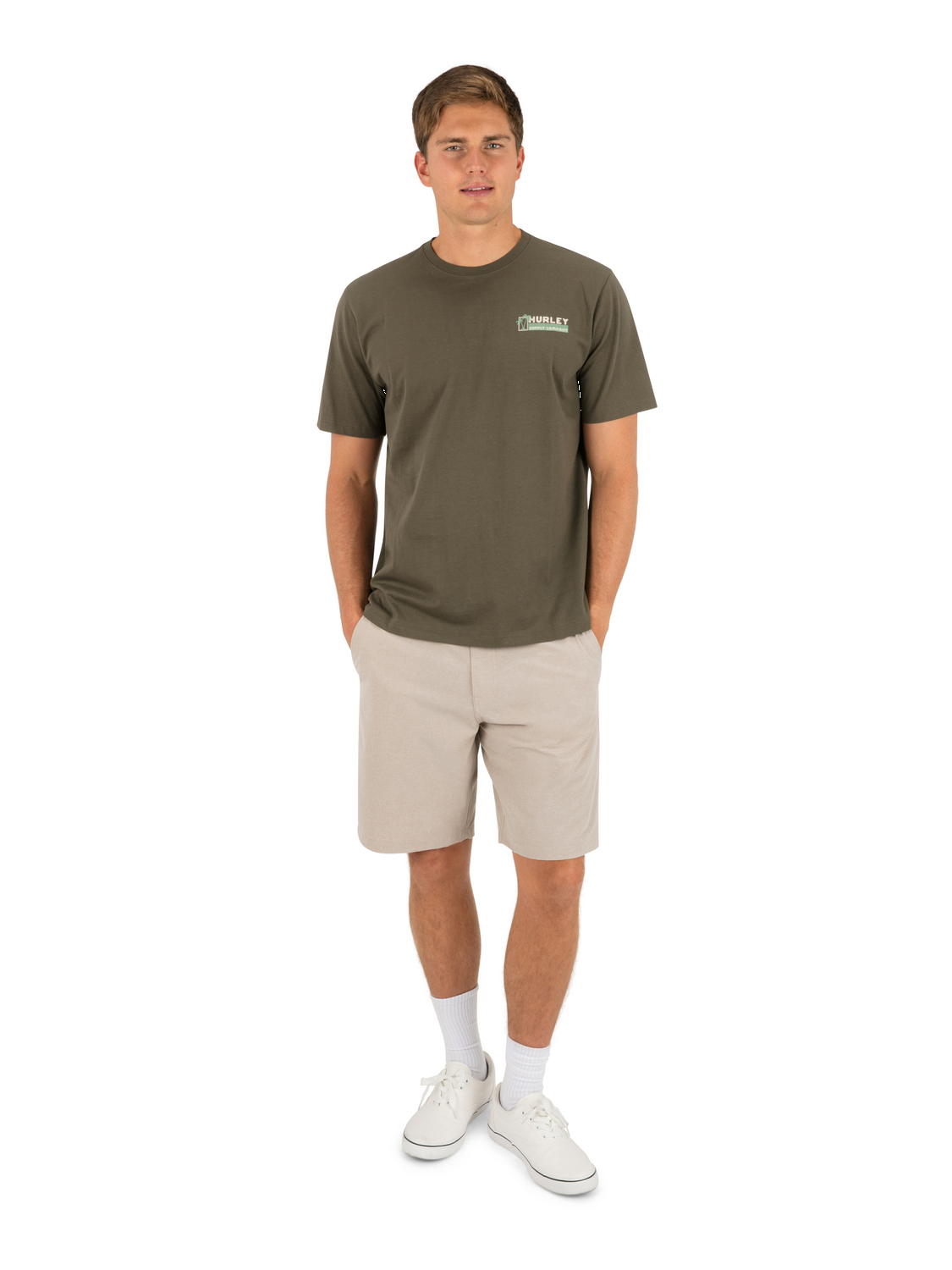 Beach Club Short Sleeve in Cargo