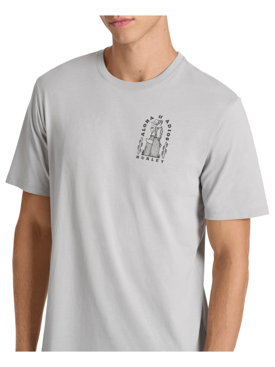 Aloha And Adios Short Sleeve in Light Stone Grey