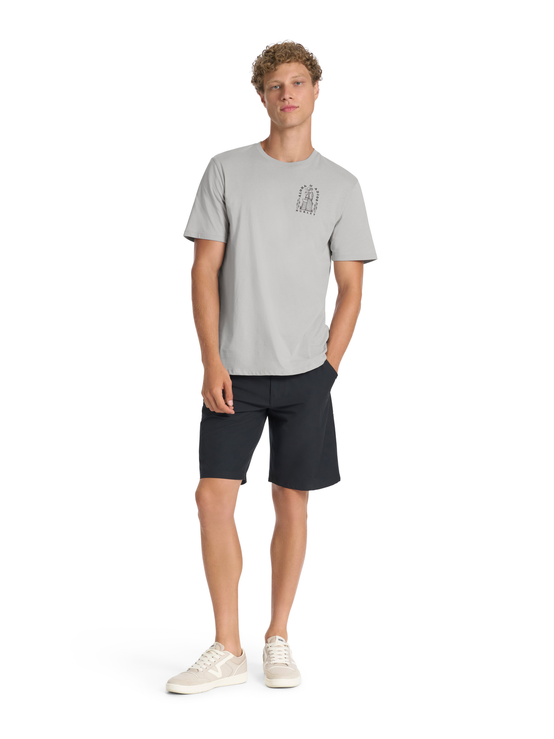 Aloha And Adios Short Sleeve in Light Stone Grey