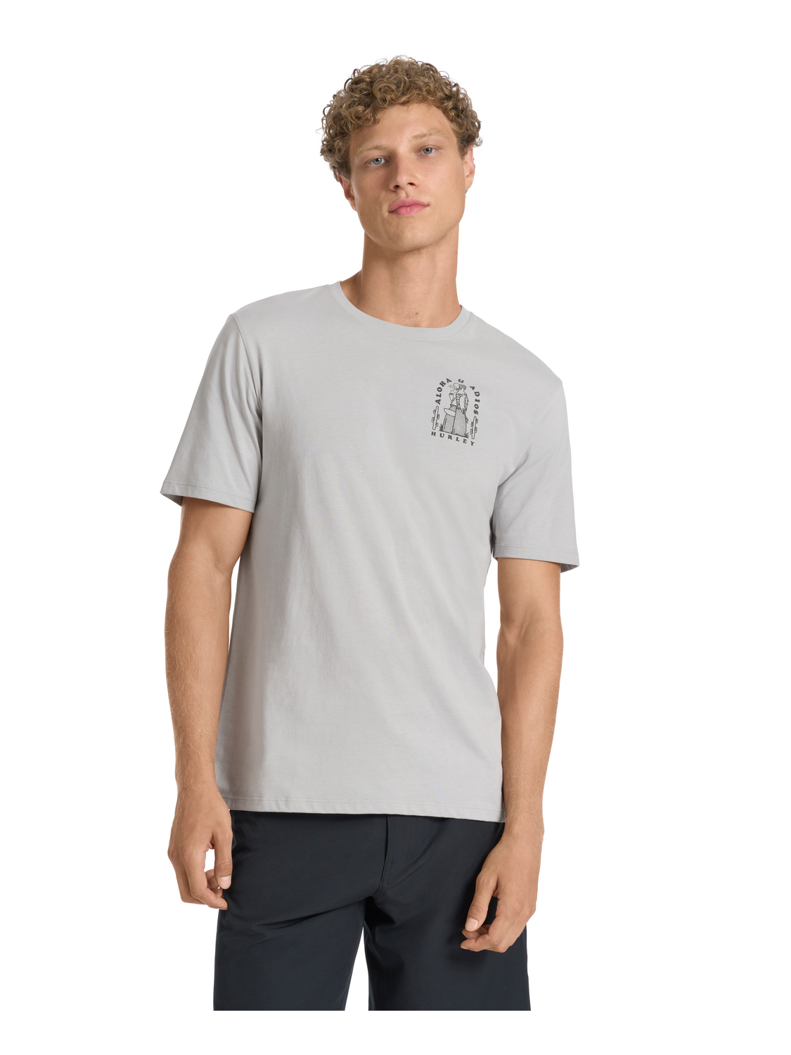 Aloha And Adios Short Sleeve in Light Stone Grey