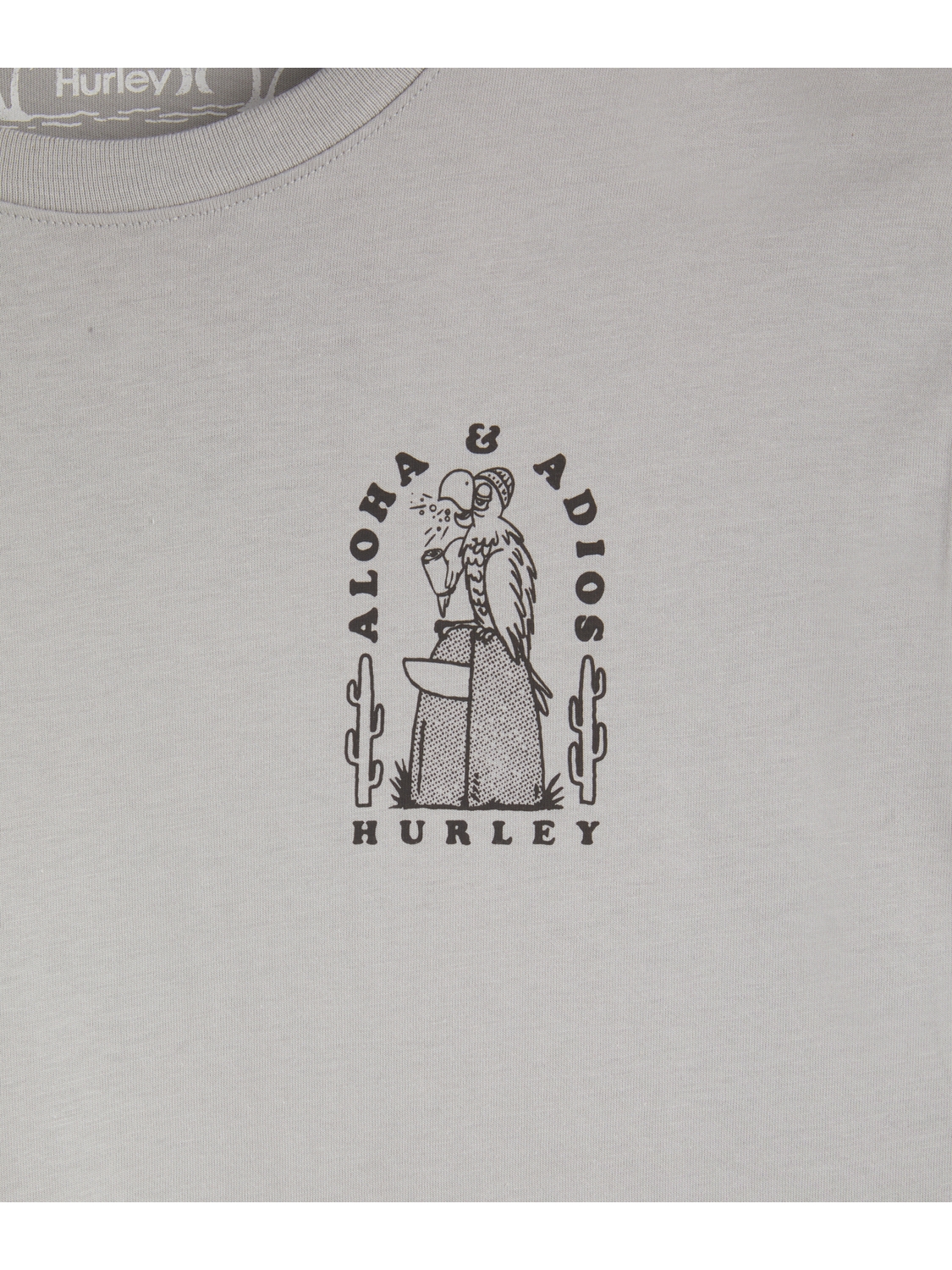 Aloha And Adios Short Sleeve in Light Stone Grey