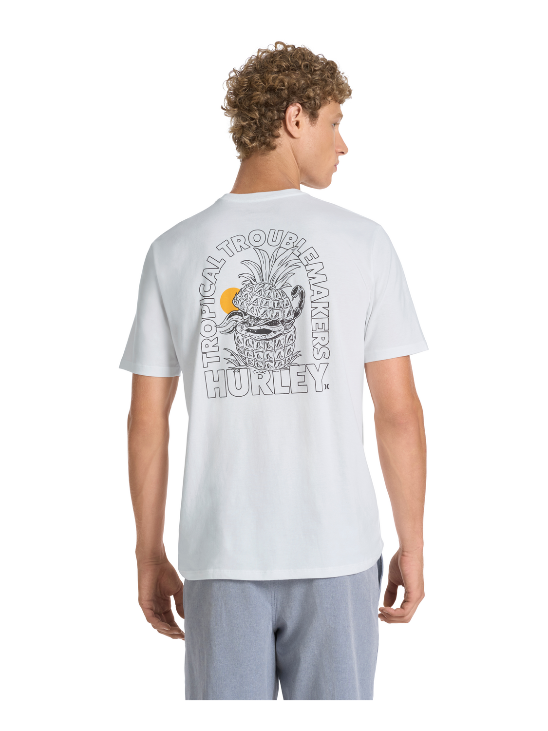 Tropical Troublemakers Short Sleeve in White