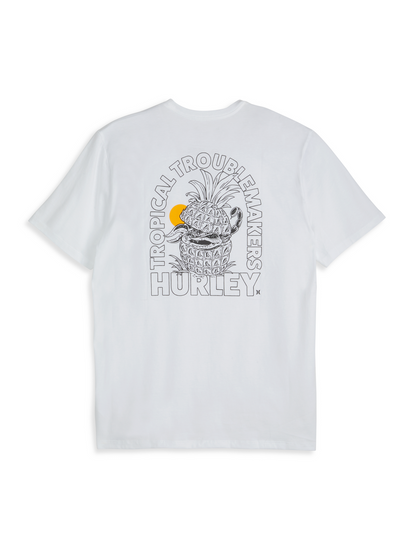 Tropical Troublemakers Short Sleeve in White