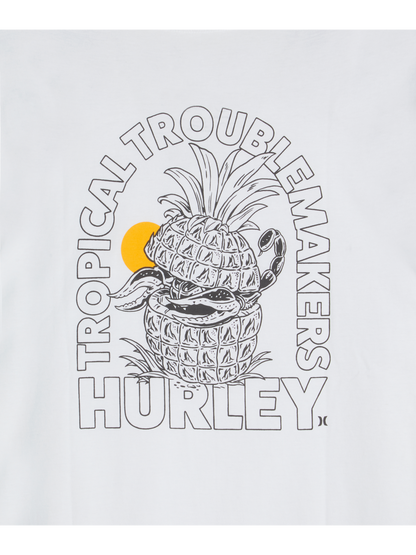Tropical Troublemakers Short Sleeve in White