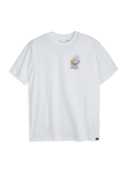 Tropical Troublemakers Short Sleeve in White