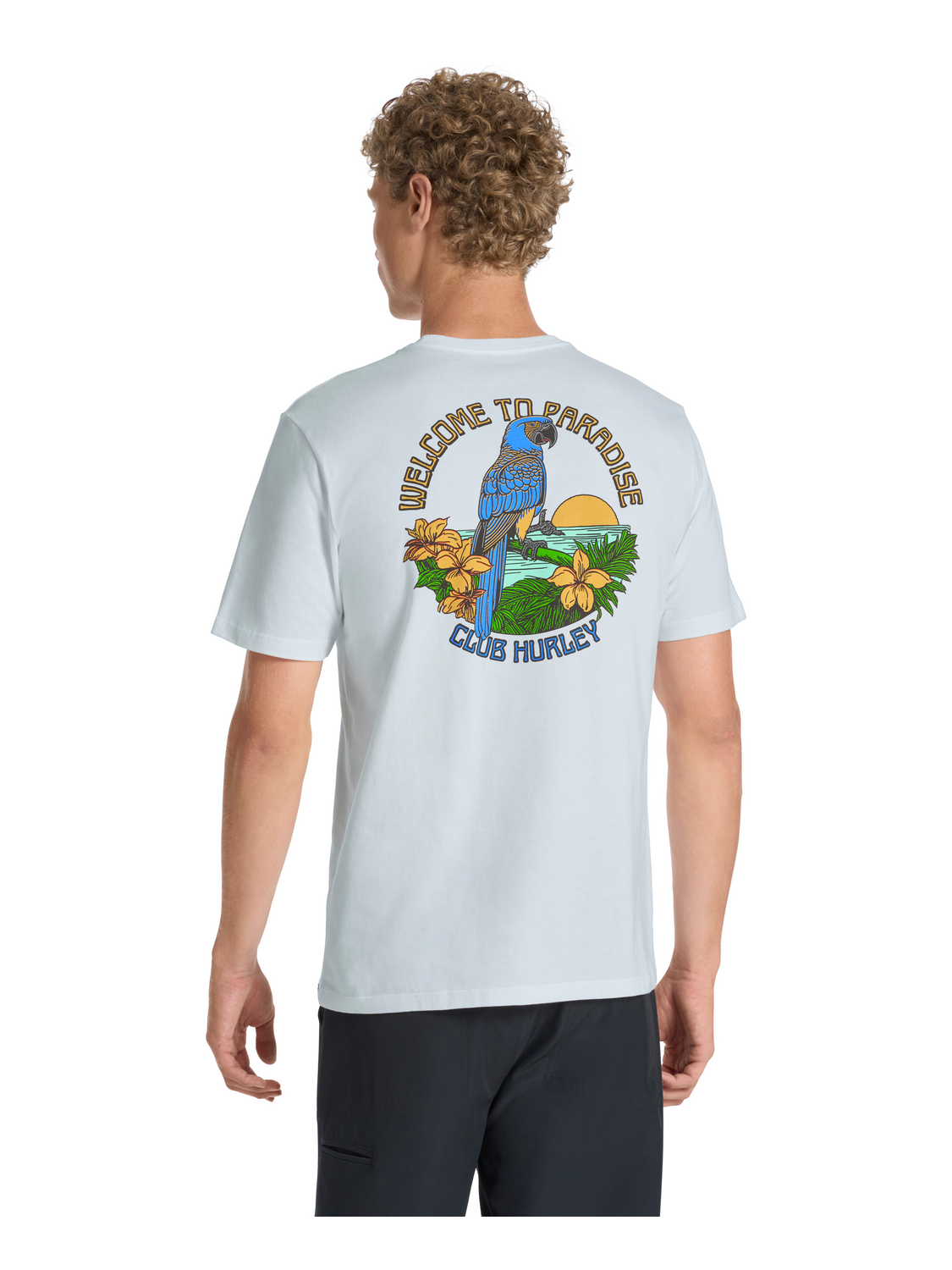 Shaka Macaw Short Sleeve in White
