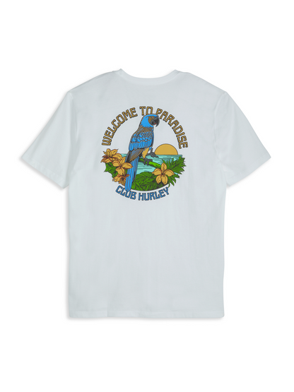 Shaka Macaw Short Sleeve in White