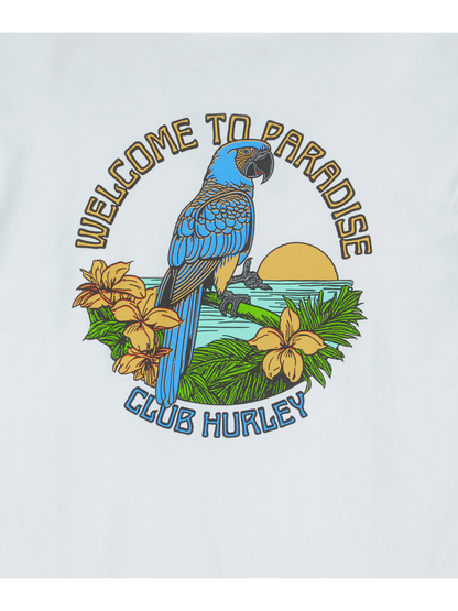 Shaka Macaw Short Sleeve in White