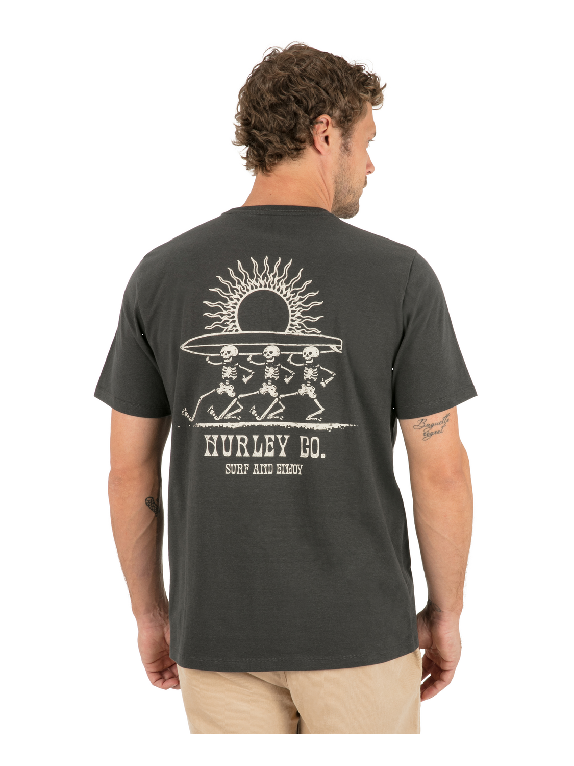 Struttin Bones Short Sleeve in Dark Stone Grey