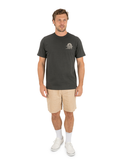 Struttin Bones Short Sleeve in Dark Stone Grey