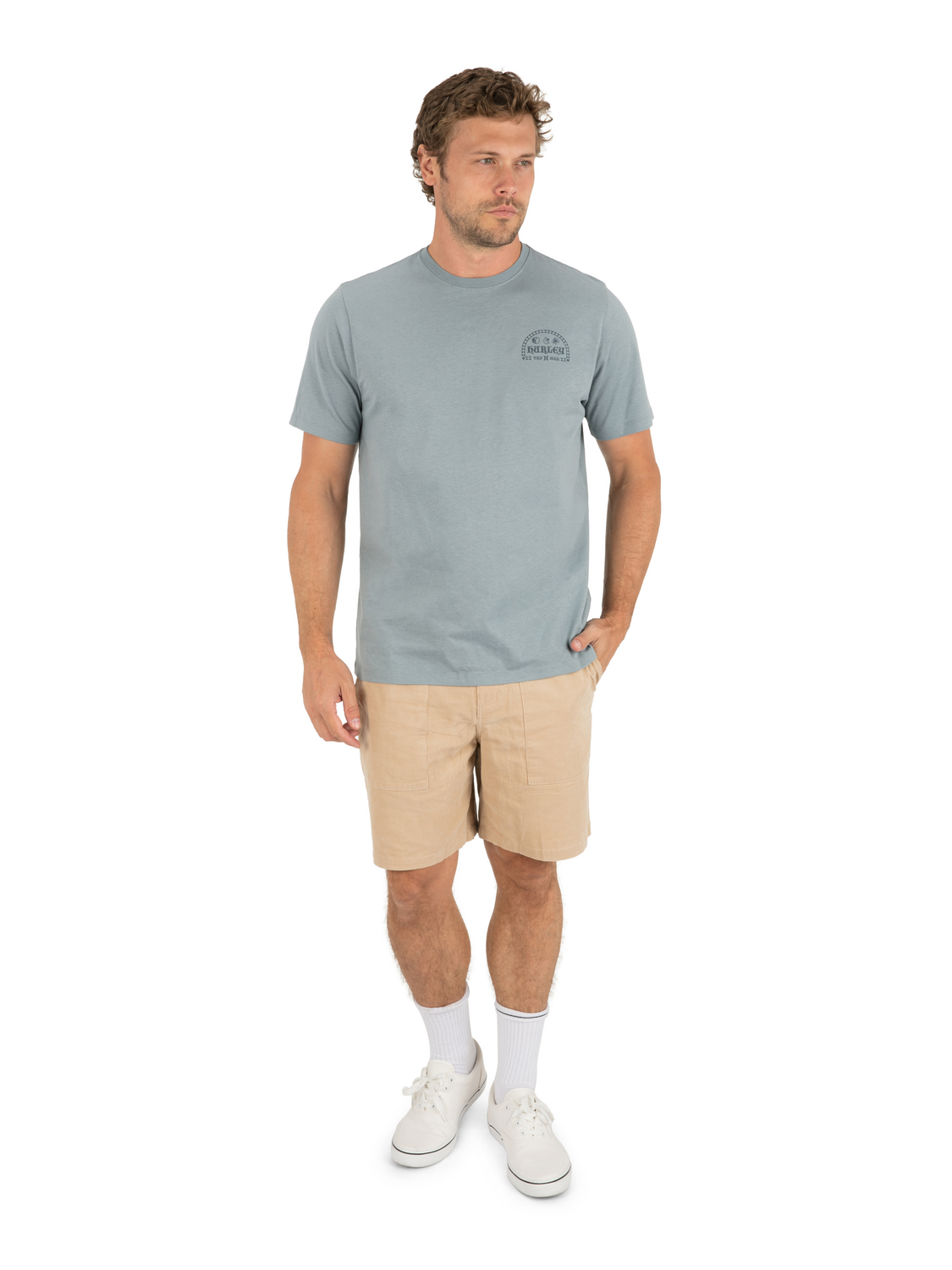 Window Short Sleeve in Worker Blue